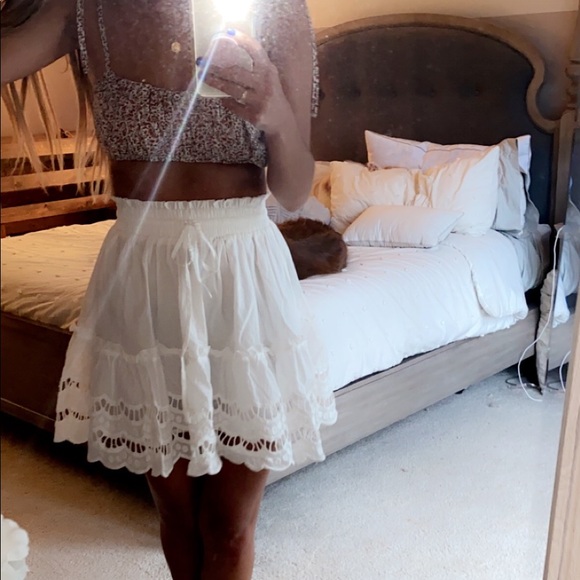 Floral cropped top + skirt set - Picture 2 of 4